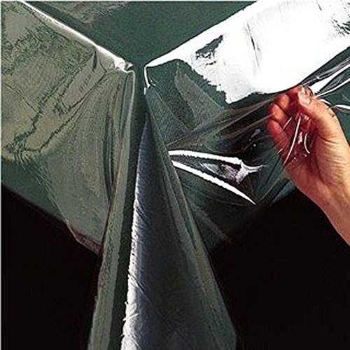 Kuber Industries PVC Dining Table Cover - Transparent, 6 Seater (Dining38208)