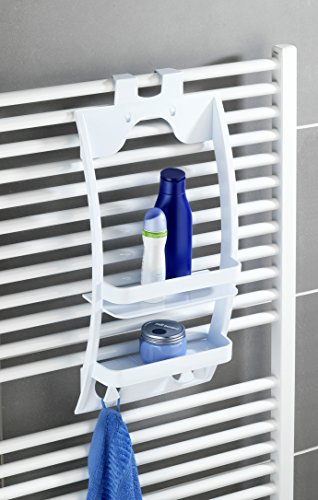 Wenko 8409100 Badregal Universal, Polypropylen, 11,5 x 26 x 54,5 cm, weiß - 4