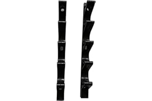 SUQ I OME Multi Position Adjustment Brackets for Chaise Lounge Reclining Brace Heavy Duty Screwed or Riveted Joint Girder Convertible Outdoor Patio Furniture Durable (5 Position, Black)