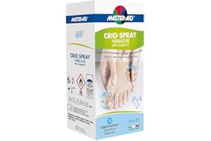 MASTER AID Footcare Verruche - Crio Spray Verruche - Trattamento Verruche - Per Rimozione Verruche di Piedi e Mani - 1 Confezione con 12 Applicazioni - 50ml
