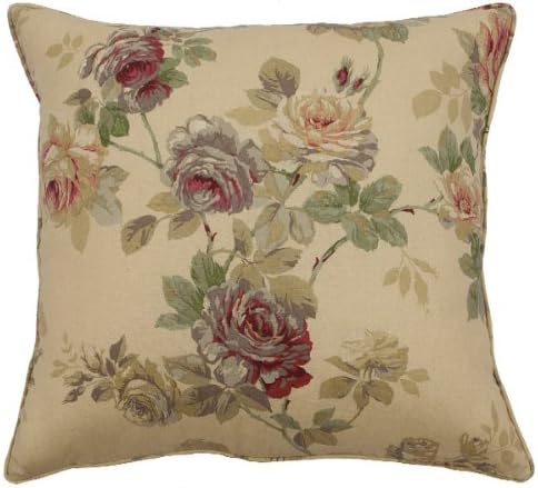 ScatterBox English Rose 58 x 58 cm Cushion Gold/ Red
