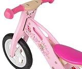 BIKESTAR® Premium Kinderlaufrad für modebewusste Prinzessinnen ab 3 Jahren ★ 12er Natur Holz Edition ★ Flamingo Pink - 4