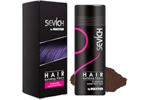 MAXTER Fibre Capelli - Nascondi Istantaneamente la Caduta dei Capelli - Polvere di Microfibre Cotone 100% Naturale per Uomini e Donne (Castano Rosso 25g)