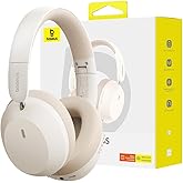 Baseus Bass 35 Max Kablosuz Kulak &Uuml;st&uuml; Stellar White