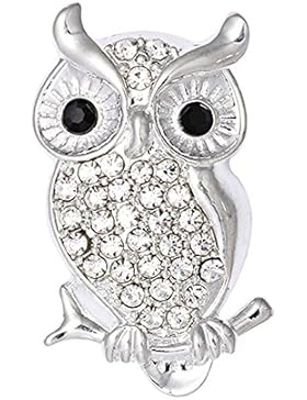 Akki Magnet Brosche Schmuck Anhänger Stern Design mit Strass für Kleidung, Schals, Tücher und Ponchos Damen Magnetschmuck...