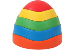 CICONY Szlsl88 Balance-Balance-Balance-Balance-Balance-Strahl für Kinder, 5 Stück, für den Innenbereich, mit Steinen für Kleinkinder, Gleichgewichtstraining, Spielzeug