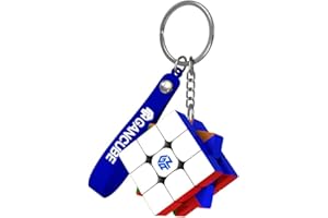 GAREGEAR GAN 330 Key Ring 3x3 Speed Cube Keychains Mini Cube Toys Gift 1.2 Inch (Standard Version)
