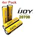 Produktbild 4x iJoy 20700 Akku mit 3000mAh 3.7V. Ideal für e-Shishas, e-Zigaretten, RC-Modellbau und Powertool