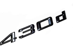 MCK Auto - 430d Black Glossy Rear Boot Logo Back Badge Emblem Tuning Modification for F32 F33 F36 HB8L1