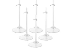 Milisten 12 Stück Puppenständer Transparent Puppenständer Kunststoff Puppen Displayhalter Klar Actionfiguren Puppenzubehör