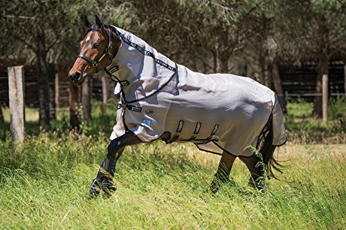 Preisvergleich Produktbild Rambo FlyBuster Vamoose Fliegendecke, Pferd / Pony Hafer: 7ft3 Zoll) schwarz