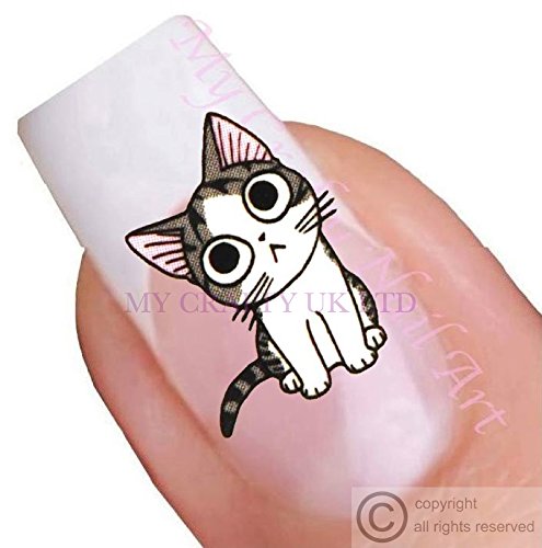 Cat Nail Art Water Decal / Tattoo / Sticker