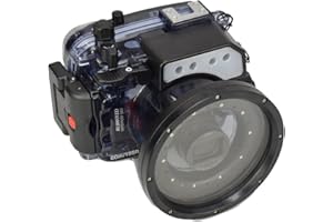 Sea frogs Kameragehäuse kompatibel mit Sony RX100-VII, IPX8 wasserdicht bewertet, 40m/132ft Tiefenschutz Unterwasserkameratasche, ideal zum Tauchen, Surfen, Rudern