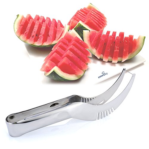 AOZBZ Wassermelone Slicer, Edelstahl Obstmesser Wassermelone Messer schneider Melonenschneider Melonenausstecher - 3