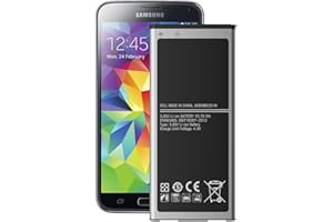 QOUTMCUY AKKU für Samsung Galaxy S5,[4300mAh] 0-Zyklus Ersatzakku mit hoher Kapazität für Samsung Galaxy S5 EB-BG900BBE EB-BG900 SM-G900F G900A G900P G900V G900T G900H G900R4 I9600(Akku-Austausch ohne NFC)