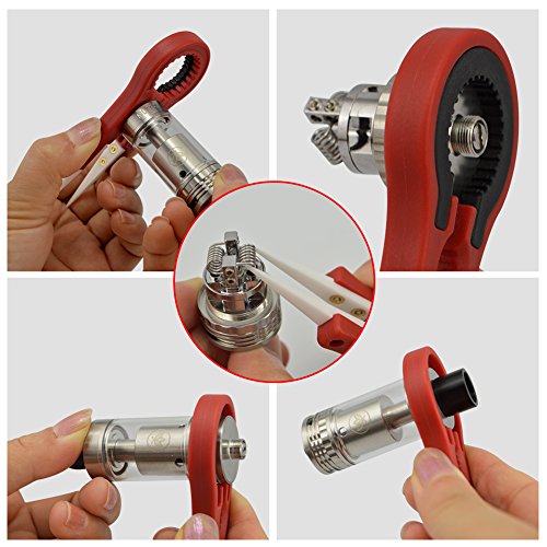 Zange + Keramik Pinzette + 1.5 mm-3.5 mm Coil Jig Elektronische Zigarette RDA RBA Zerstäuber DIY Tool Kit hitzebeständig nicht leitfähig - 7