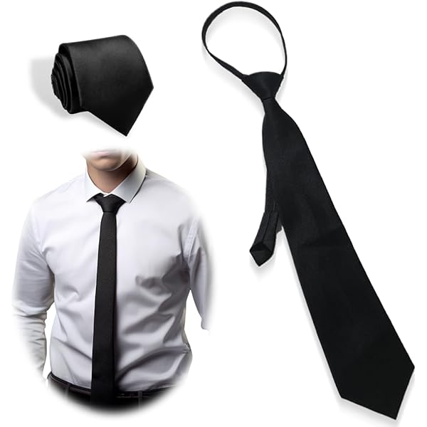 Cravatta Uomo Elegante A Righe Sottili - Larghezza 8 Cm, Poliestere | Per Matrimoni, Ufficio E Eventi Formali (Blu) - Foto 8