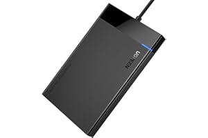 UGREEN 2.5 Inch Hard Drive Enclosure, External USB 3.0 Hard Disk Case SATA HDD Caddy, 5Gbps UASP Supported, Compatible with WD EVO Seagate Crucial Kingston, 0.5m USB A Cable