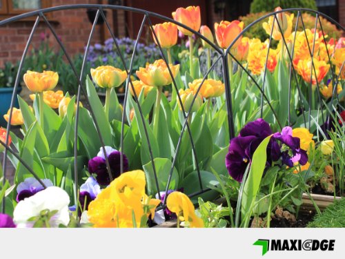 Preisvergleich Produktbild Schmiedeeisen Dekorative Rasenkante – Bögen