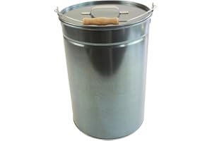 Schürer Metallwaren Ascheeimer 25l mit Deckel verzinkt