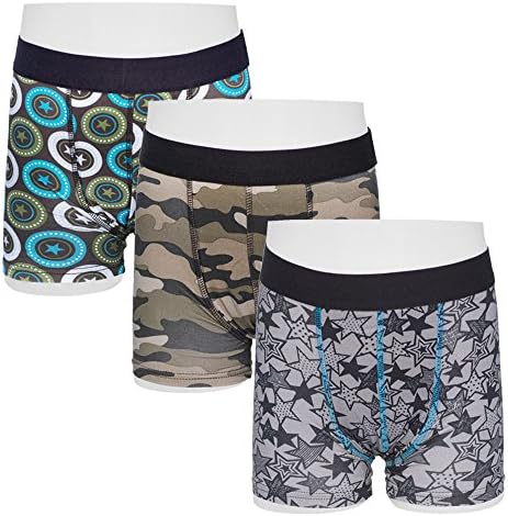 Multi Pack - Dry and Cool Boys Absorbent Boxers/Pants - Age 9-10