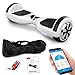 Produktbild Smartway Hoverboard 6, 5 Zoll 600W mit Bluetooth Motion V.5 Balance Scooter, Weiß, S