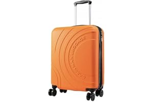 Cabin Max 55 x 40 x 20 cm, bagaż podręczny, 4 kółka, rozszerzalny 55 x 40 x 25, odpowiedni do Ryanair, Easyjet, Wizzair, Iberia, Lufthansa, Tui, Eurowings, Vueling, pomarańczowy, 55x40x20cm, Walizka