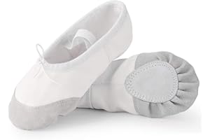 Soudittur Klasyczne Baletowe Buty Baleriny Dziewczęce Płótno Pilates Gimnastyka Podział Płaski Baletowy Miękkie Kapcie Damskie EU 21-44