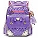 Produktbild Ali Victory Rucksack Serie Barbie Doll Entzückende Prinzessin Schulrucksack für Grundschule Mädchen (Violett Groß)