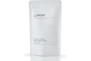 OV OXFORD VITALITY Turmeric 2,500mg & Black Pepper 630mg Tablets | High Strength | 95% Curcuminoids | 10mg Piperine | for Inflammation Digestive Health & Joint Support |UK Made |Oxford Vitality