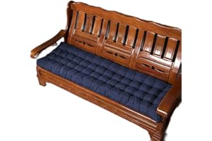 Zoomlie Garden Bench Cushion Thick Bench Cushion 2 3 Seat Cotton Garden Bench Cushion 100Cm/110Cm/120Cm Rectangular Outdoor Indoor Cushion (120X40Cm Gray)