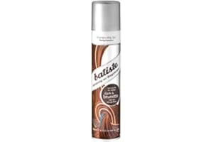 ‎BATISTE Batiste Trockenshampoo Brünett 200 ml, Dry Shampoo zum Auffrischen und Stylen der Haare, Haarpflege Spray für dunkles Haar, Ohne Rückstände, Ohne Ausspülen, Haarstyling mit Farbeffekt