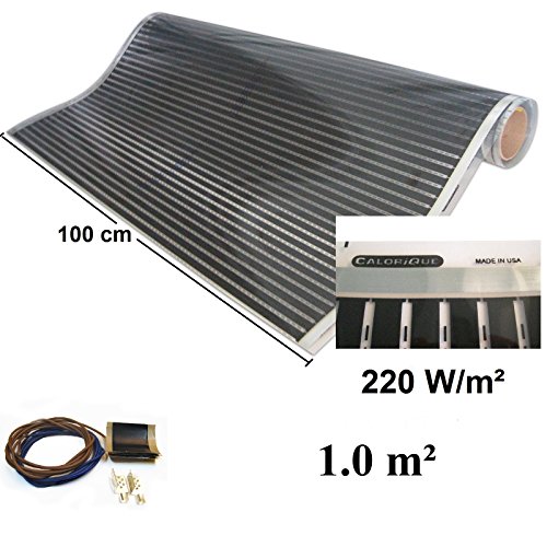 Calor iQue Pellicola Riscaldante a infrarossi riscaldamento a pavimento elettrico 100 cm Set 220 W/M² riscaldamento a pavimento 0,5 - 20,0 m², 230.00 voltsV
