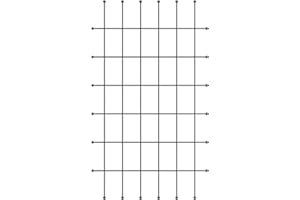 ELEO Rankgitter Tarent groß rechteckig I Rankhilfe aus hochwertigem Schmiedeeisen I in verschiedenen Beschichtungen (groß, pulverbeschichtet)