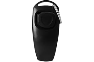 huzur elektrik Klicker und Pfeife 2 in 1 | Klicker mit Großem Knopf und Pfeifen | Schiedsrichter und Beamte Lauter Klarer Klang İdeal für Trainer