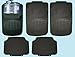 Produktbild Fußmatten-Set 4 Universal Auto-Fußmatten aus Gummi schwarz Teppichboden Anthrazit