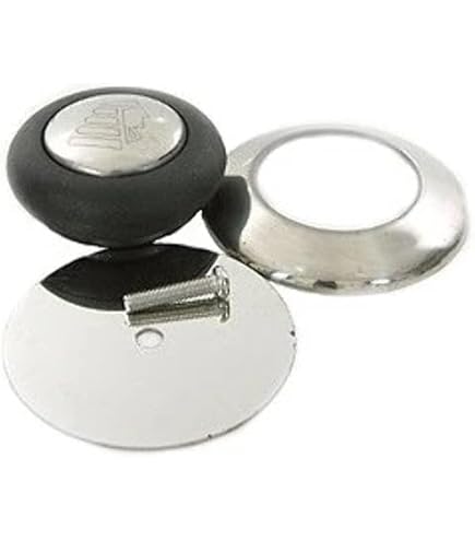 Set 4 Maniglie Per Coperchio Pentole In Acciaio Inox E Bachelite – Diametro 6 Cm, Con Viti E Guarnizioni, Ricambio Universale - 2