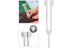 FOLANY Diapasón de vibración de grado médico de 128 Hz, diapasón de terapia para la salud, aleación de aluminio duradera para uso médico en el club