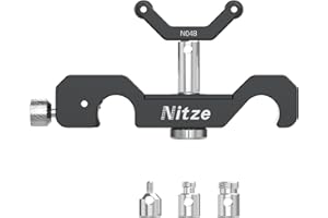 Nitze 15mm Universal Lens Support with Rolling Y-Bracket and 1/4”, 3/8”and M3 Height Extension Posts - N04B