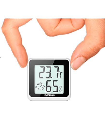 Igrometro E Termometro Digitale LCD Con Sensore Di Comfort - Misuratore Temperatura E Umidità Con Magnete E Staffa, Per Casa E Ufficio - 3