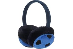 YLYMWJ Barn öronmuffar fluffig fotboll mönster öronvärmare fuskpäls öronskydd pojkar flickor vinter varm fotboll design örons