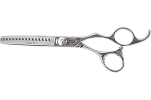 Olivia Garden SilkCut Effileur, Européen, Taille 6", 35 Dents - Puissantes Lames Convexes, Fait-Main avec de l'Acier Japonais, Dans une Pochette