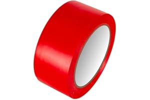 GTSE Nastro di marcatura per pavimento, 50 mm x 33 m, rosso – per piste da ballo e palestre, 1 Rotolo