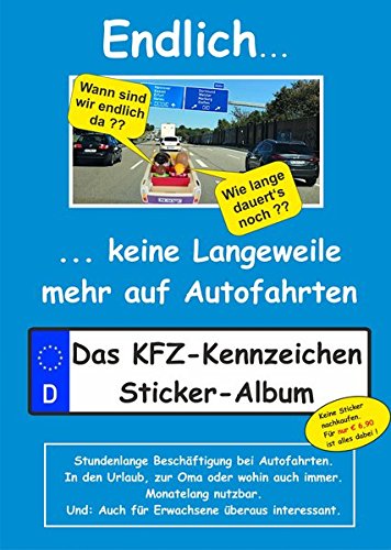 Preisvergleich Produktbild Das KFZ-Kennzeichen Sticker Sammel-Album