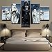 Produktbild lglays 5 Stücke Black Knight Imperial Stormtrooper Moderne Home Decor Leinwandbild Kunst HD Drucken Malerei Leinwand Kunst
