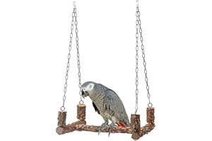 Cachpib Vogelschaukeln Sittichspielzeug Vogelsitzstangen Vogelspielzeug Schaukel Wellensittich Schaukel Papagei Holz Ständer Schaukel Vogelstange Ständer Papagei Käfig Zubehör für drinnen und draußen