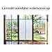 Rabbitgoo® No Glue Static Cling Privacy Window Film Frosted Films UV Protection Window Sticker Use in Office Home Bathroom Living room Kitchen Glass Window Film 90*200CM