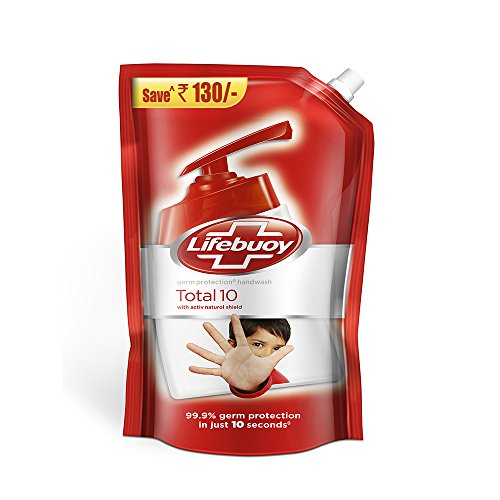 Lifebuoy Total 10 Activ Naturol Hand Wash, 800ml RS.120 (19.00% Off) - Amazon