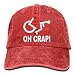 Produktbild Bag shrots Crap Handicap Wheelchair Denim Hat Adjustable Mens Curved Baseball Caps