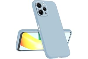 Longstong Funda Compatible con Redmi 12 (4G) / Redmi 12 5G (6.79"), Delgada Antigolpes Personalizada Diseño Minimalista - Azul Humo